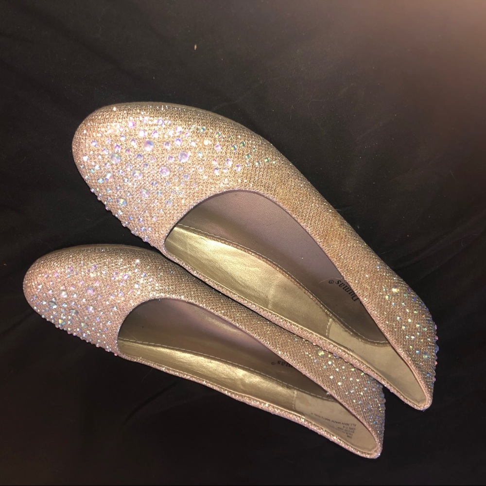 Pierre Dumas Bedazzled Flats